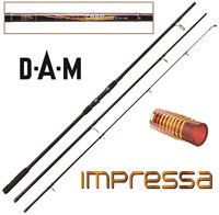 DAM Impressa Carp 3,60m Zielfischrute Steckrute Karpfen Angel 3-teilig 3lbs NEU