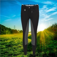 Pikeur Reithose Lugana, Vollbesatz Kontrast, schwarz-anthrazit, 82er Serie