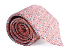 Vineyard Vines Martini And Shaker XL Extra Long Tie Peach Silk Mens Necktie New