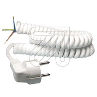 Wendelleitung 3x1,0mm² dehnbar bis 2,5m (Grundpreis 3,80 €/m) Schutzkontakt