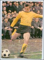 Y2258/ Reinhard Libuda  Aral Fußball AK ca.1965