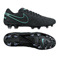 Nike Tiempo Legacy ll FG schwarz-blau Leder Fussballschuhe Neu 819218-004
