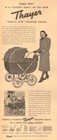 VTG 1940's THAYER Folding Coach BABY CARRIAGE Stroller Vanity Fair NURSERY Ad