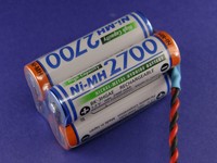 Empfänger Akku Panasonic 2700 AA 4,8V Würfel Stecker für Robbe-Futaba