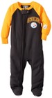 PITTSBURGH STEELERS BABY ONE PIECE SLEEPERS FLEECE PAJAMAS 