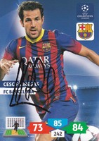 Cesc Fabregas · FC Barcelona · Panini · Autogramm