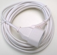 5m WEISS KABEL EURO VERLÄNGERUNG  EUROSTECKER EUROKUPPLUNG EUROVERLÄNGERUNG KABE