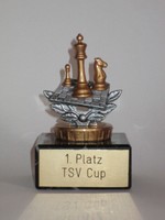 Einzel Schach-Pokal mit Wunschgravur (RM)
