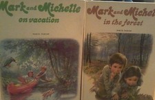 Mark and Michelle books-in the Forest & on Vacation-Marcel Marlier Vtg