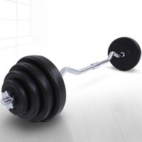 Hantelstange Curl Set Gewichte Curlstange Hantelscheiben Krafttraining 23,5 kg