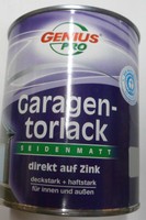 GENIUS PRO €7,99/L  Garagentorlack  0,75Liter Grau  Seidenmatt  Ral 9035