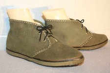 New listing
6 Nos Avocado Green Suede Vtg 70s Ankle Boot Hippie Boho Oxford Bootie Shoe