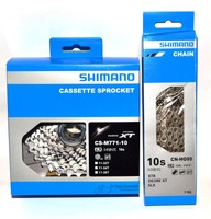 Shimano Verschleißset  XT 10-fach Kette HG 95, Zahnkranz M771 11-34 Z