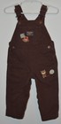 OshKosh B’Gosh - Boys - Brown Vestbak Overalls - 12 Months
