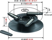 2x  VOGEL´S EPC 6525 Projektor Tisch Halter, ideal für WM 2014, gewerbl.Bieter