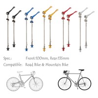 2ST Schnellspanner Set QR für Fahrrad-Rad Hub-Spieße, VR 100mm / HR 135mm X8F5