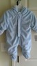 NWT CALVIN KLEIN INFANT BOYS POWDER BLUE SNOW SUIT BUNTING SIZE 6/9 MONTHS SOLID