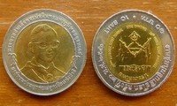 10 Baht Bimetall Welt Pfadfindertreffen  Thailand 2003 Nr. 20