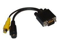 VGA auf Cinch/RCA S-Video/S-VHS PC-TV Adapter Konverter D-SUB PC NOTEBOOK TV AV