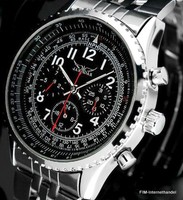 FLIEGERUHR AUTOMATIK HERRENUHR UHR EDELSTAHLARMBAND ARMBANDUHR AUTOMATIKUHR NEU