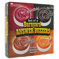 Learning Resources Barnyard Answer Buzzers (Set of 4)