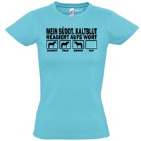 WTHAWP T-Shirt Women Pferde SÜDDT. KALTBLUT reagiert aufs Wort Siviwonder 