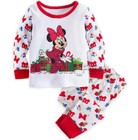 2PCS Girls Kid Minnie Mouse Cotton Pajamas Long Sleeve Homewear Sleepwear Outfit