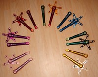 Tune Big Foot Kurbel 172,5 RR Road Retro NOS Compact Dura Ace LK 130 cranks