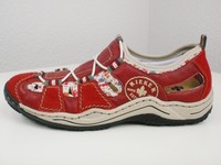 Rieker Antistress Schuhe Sneaker Freizeit Gr. 40 - neuwertig! Rot Blumen Weich