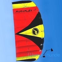 ||| PARAFLEX SPORT 1.7 ROT ||| Kite Lenkdrachen Lenkmatte Wolkenstürmer Safety 