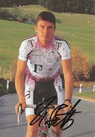 Udo Bölts   Team Telekom  Radsport  Karte mit Unterschrift - 223649
