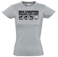 WTHAWP T-Shirt Women Pferd Pferde FJORDPFERD reagiert aufs Wort Siviwonder 