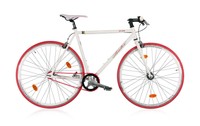 Leader FF1 28 Zoll Singlespeed Fixie Bike Weiß/Rot (2016)