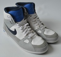 Men's Grey & White Nike Flight AC, Hight Top Trainers Size UK 8.5.