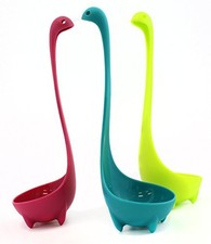 Cornucopia Brands Stackable Nessie Soup & Punch Ladles, Nessie the Loch Ness