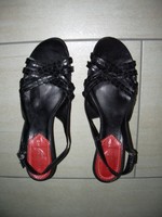 LIEBESKIND Berlin Sandale Sandalette Pumps Pfenningabsatz Gr.42 schwarz TOP !