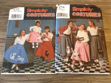 Simplicity Sewing Pattern 7210 7214 Girls & Misses Poodle Circle Skirt3-10