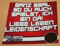 100x München ganz egal wo du auch spielst Aufkleber Sticker Ultras Stadion