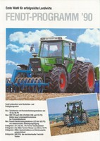 FENDT   1 x Org. FENDT PROGRAMM '90  Prospekt 11/89 aus meiner FENDT Sammlung