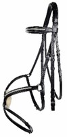 REITTRENSE Trensenzaum -Cosima- mexikanisches Reithalfter mit Zügeln Full Neu