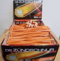 5 Stk. Sicherheits Anstecklunte von LESLI Feuerwerk-Lunte Litze, brennt 45 Min