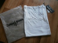 JUDAS SINNED CORE ROCK WHITE VEST TOP size LARGE