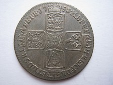 1758 Shilling George Ii Vf