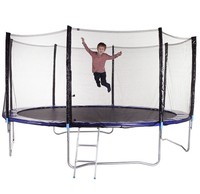 Gartentrampolin 4,30m Trampolin Komplettset mit Netz und Leiter 430cm bis 150 kg