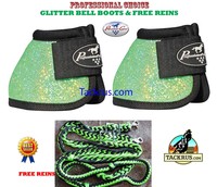 M Professional Choice Pferd Sicherer Sitz Glitzer Bell Stiefel Limetten Grün