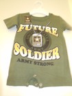 New Infant Boys Camo Green Army Bodysuit by JBT"S Size 9M