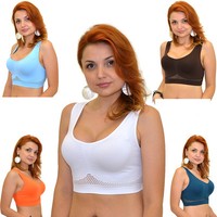 Sport BH Top Form Bustier Push Up BRA Fitness Body auch in Übergröße Übergrösse