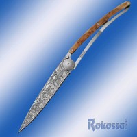 Deejo Taschenmesser TATTOO  ART NOUVEAU  Wachholderholz - Schalen,  - 375711 -