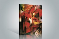 Franz Marc - Füchse Expressionismus Poster Leinwand-Druck Bild (120x80cm) #57256
