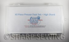 40 PRESSER FOOT SET - HIGH SHANK INDUSTRIAL SEWING MACHINE - JUKI BROTHER SINGER